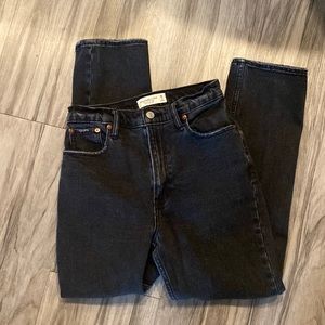Abercrombie Ankle Straight Ultra High Rise